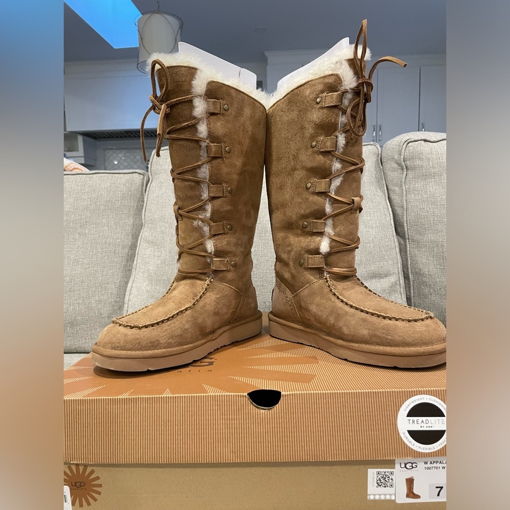 Ugg Appalachin Tall Lace Up Suede Boots